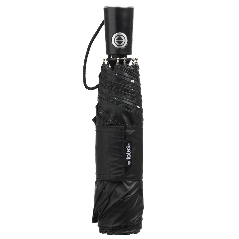 Under Canopy Print Folding Umbrella with Auto Open/Close Technology - Image 9