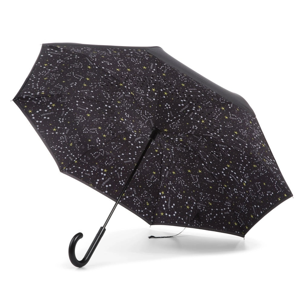 Stick Reverse-Close Umbrella with Under-Canopy Print - Image 21
