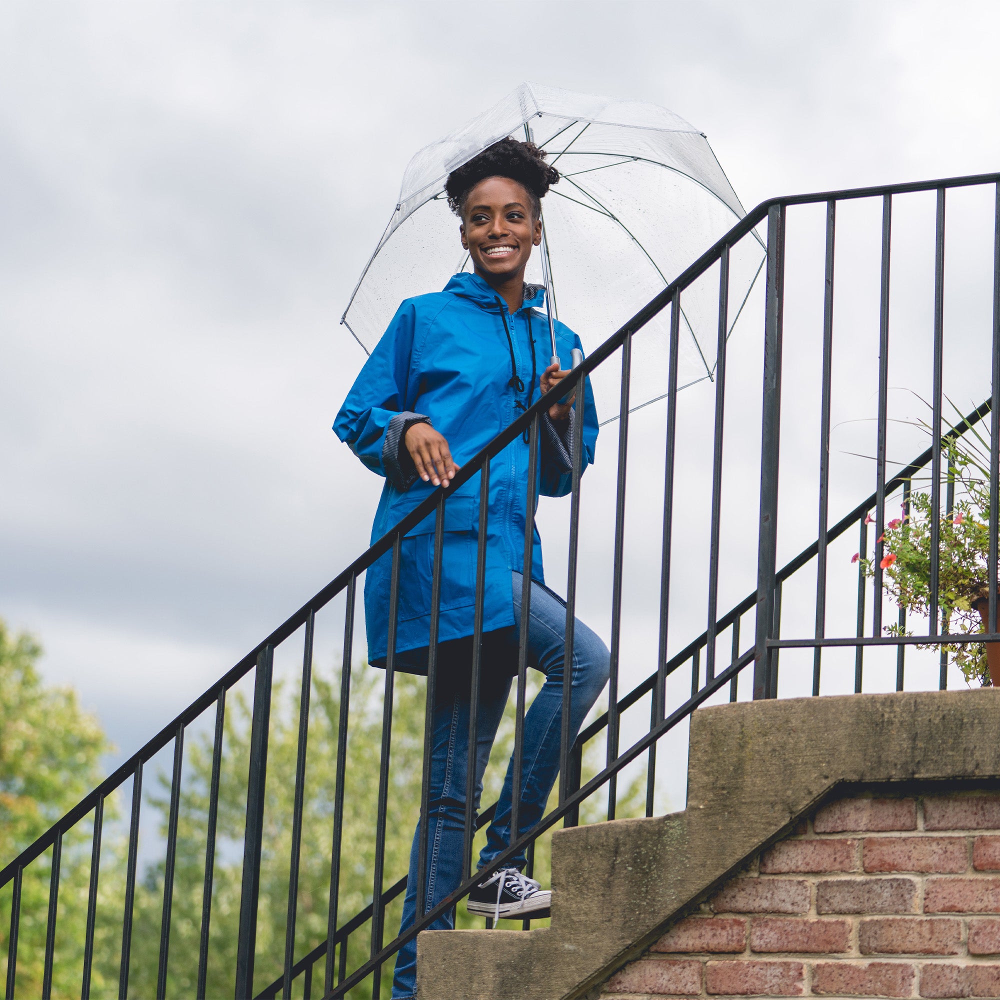 Clear Bubble Umbrella with Clear Acrylic Handle - Image 18