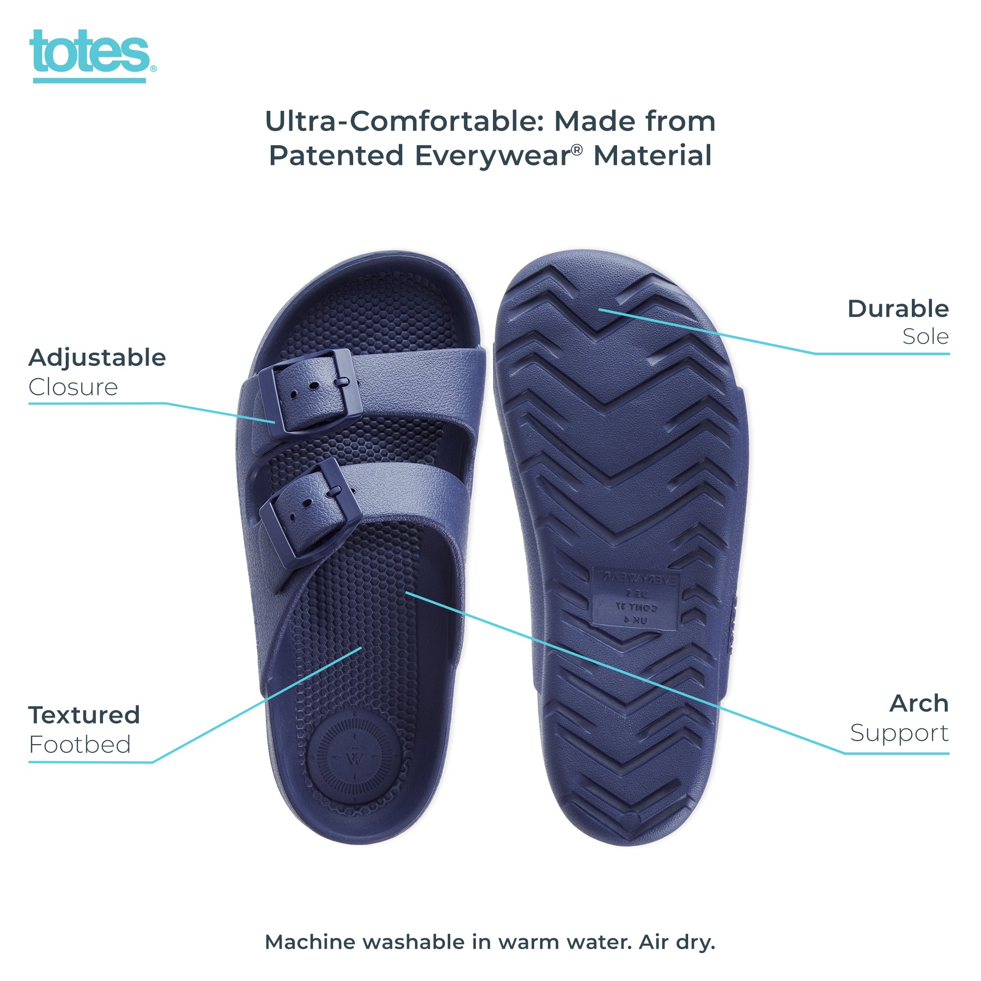Women's Adjustable Double Buckle Slide - Image 30