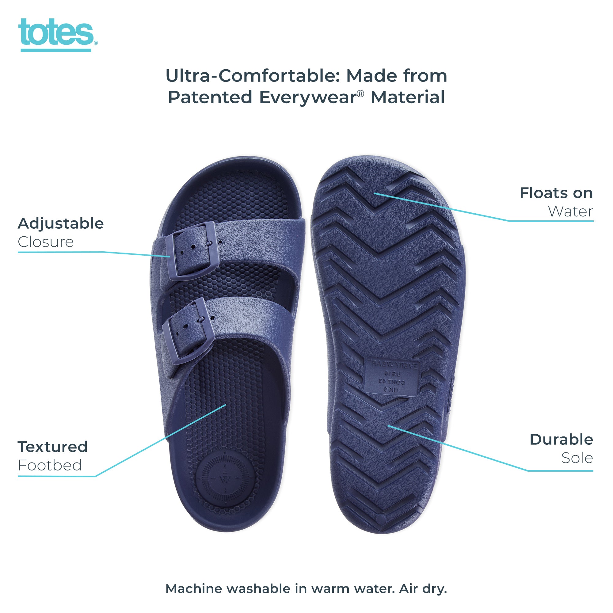 Men's Adjustable Double Buckle Slide Sandal - Image 22