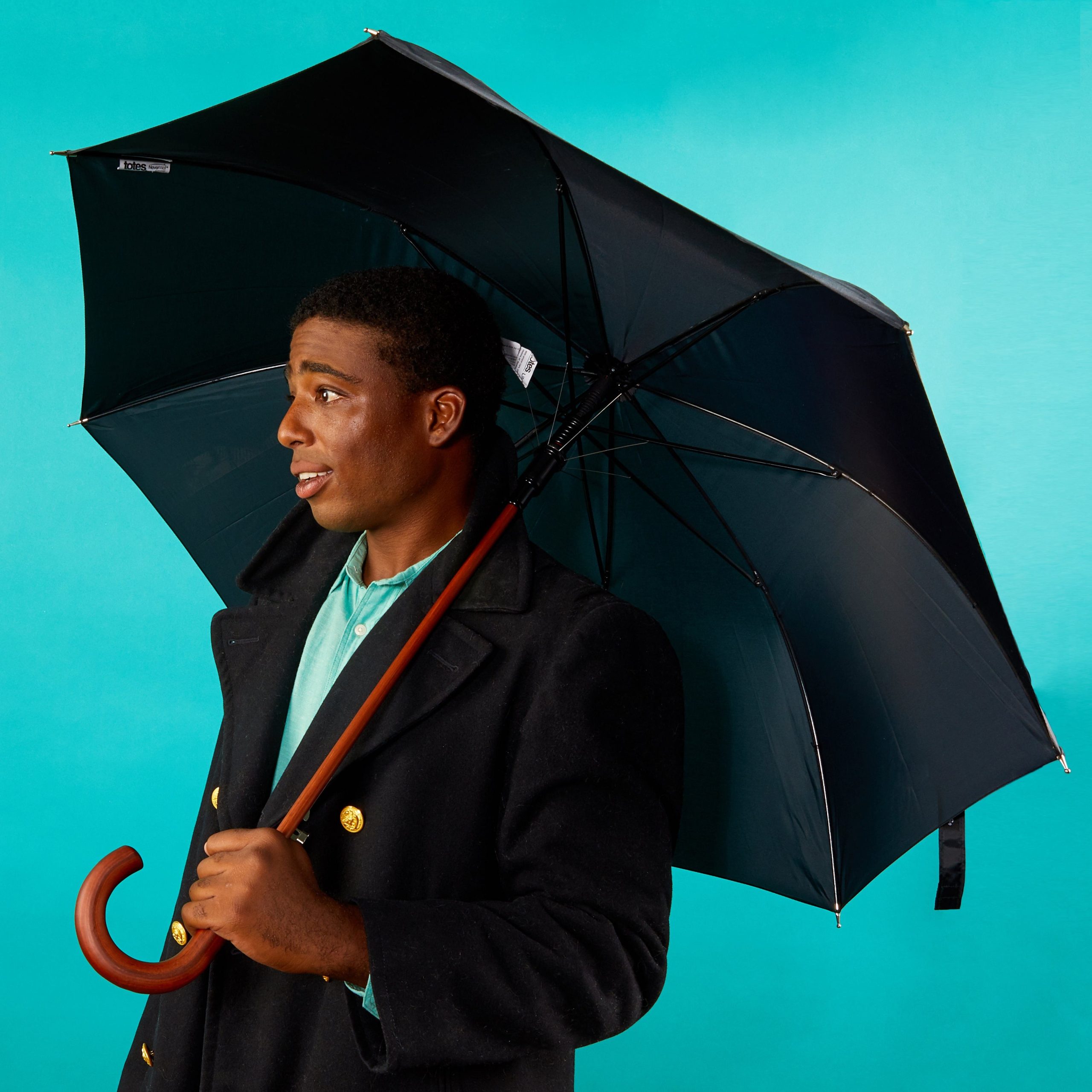 Classic Solid Wood Stick Umbrella - Image 12
