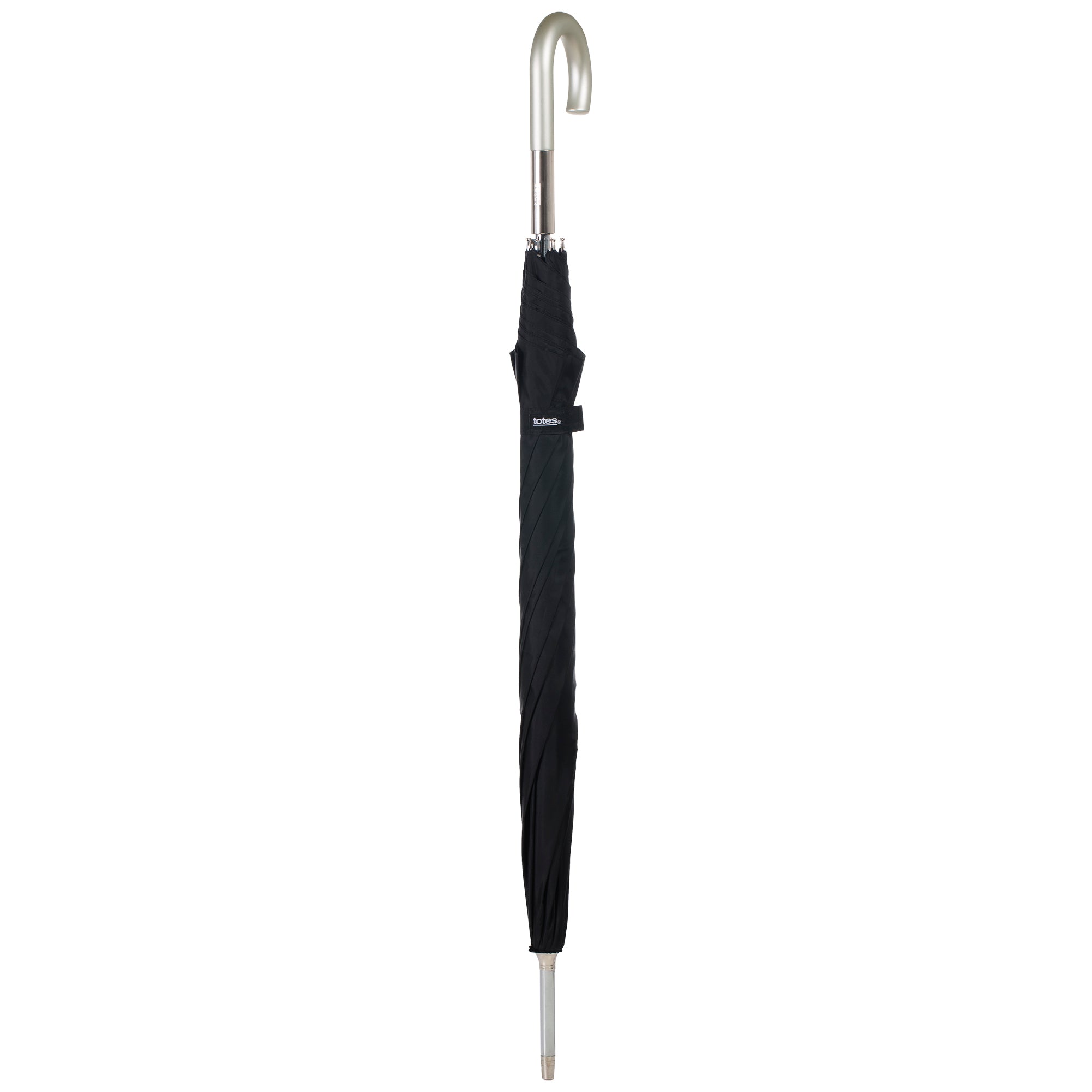 Totes Auto Open J Hook Stick Umbrella - Image 3