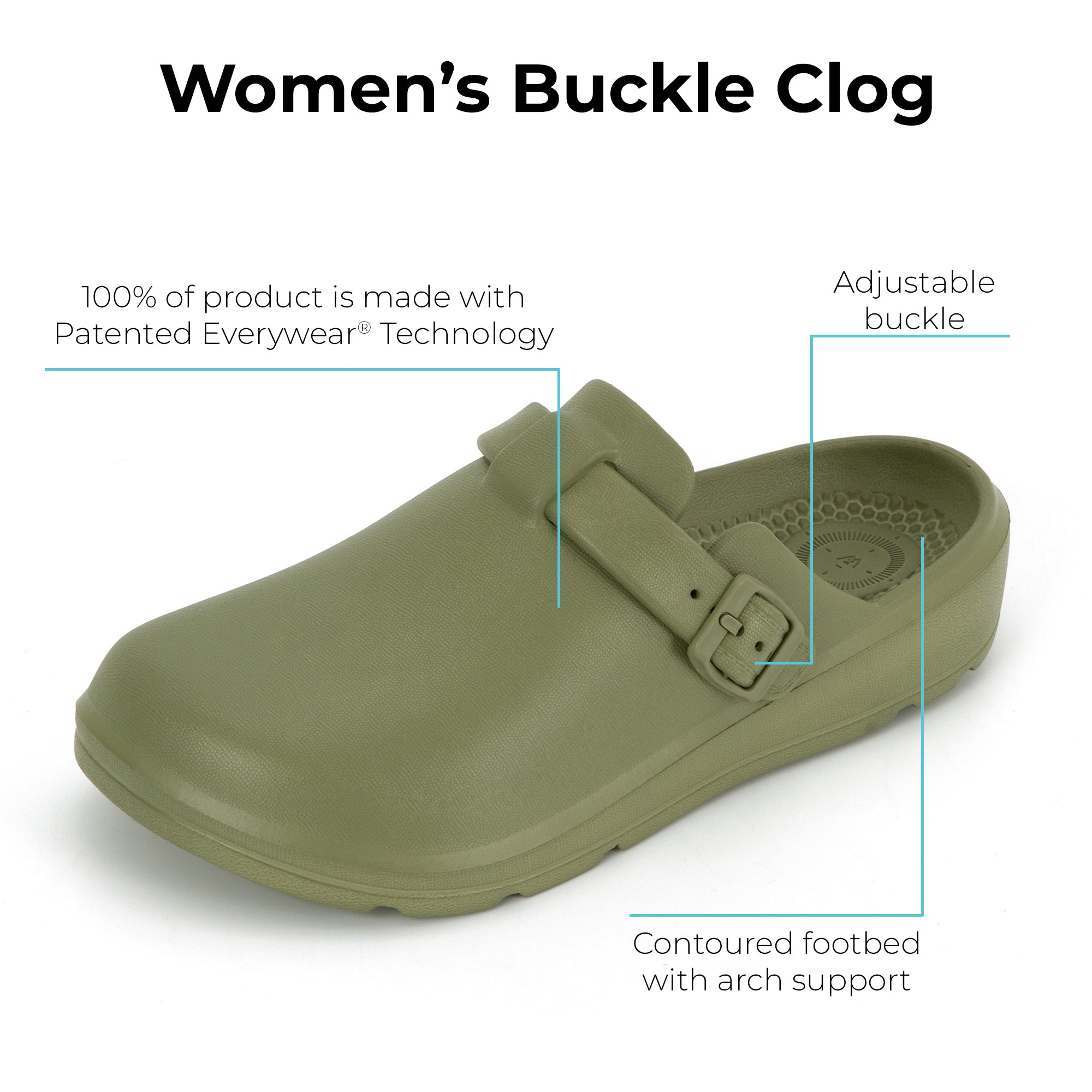 Women's Buckle Clog - Image 11