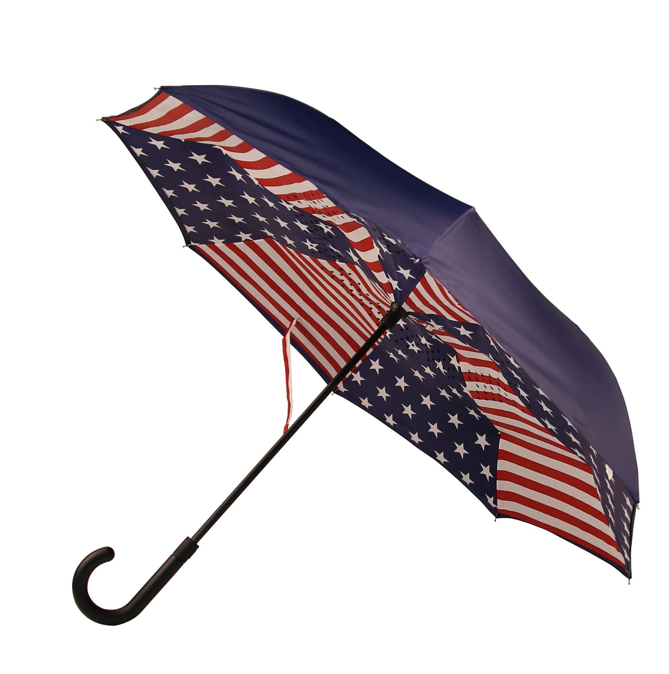 Stick Reverse-Close Umbrella with Under-Canopy Print - Image 8