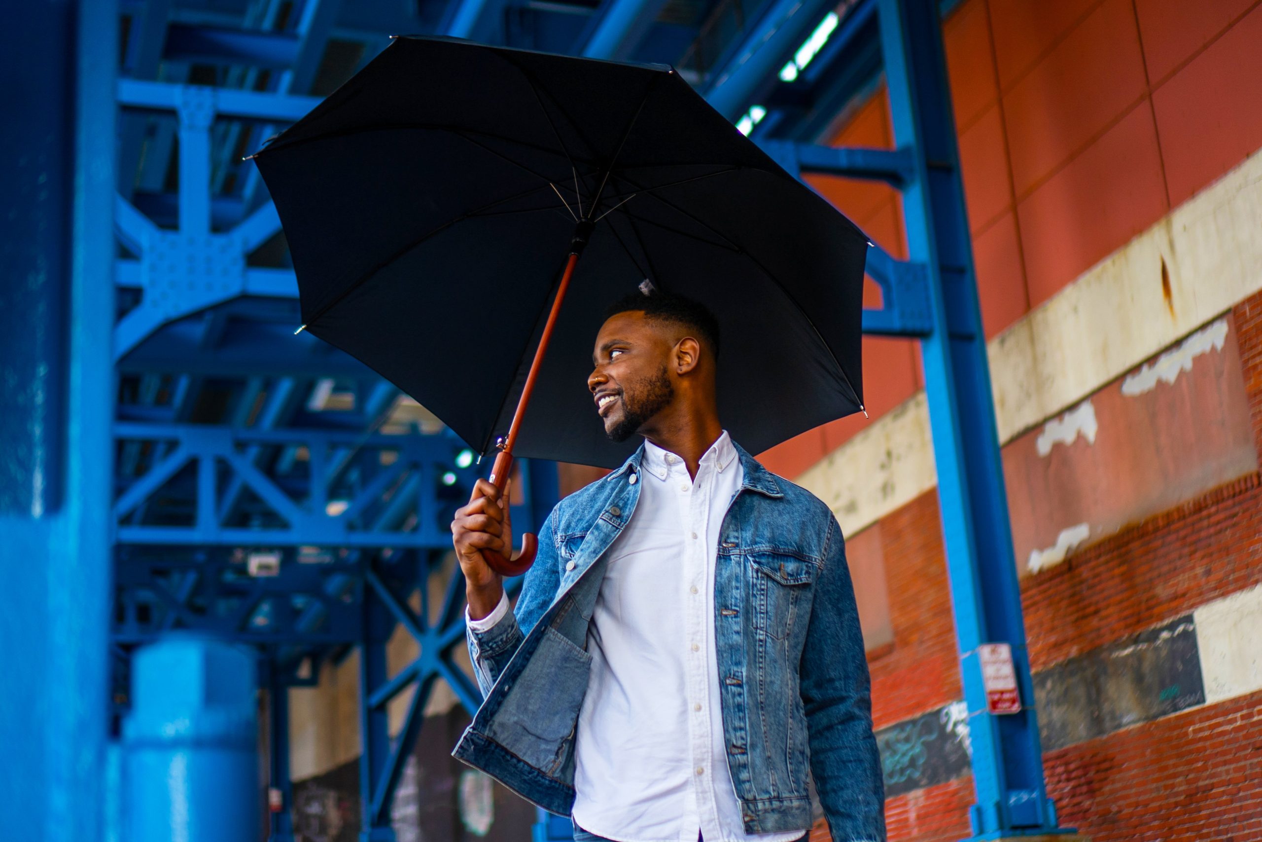 Classic Solid Wood Stick Umbrella - Image 30