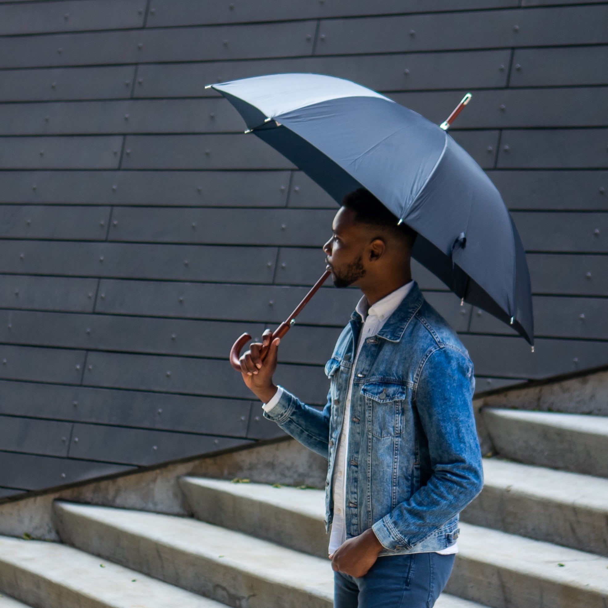 Classic Solid Wood Stick Umbrella - Image 24