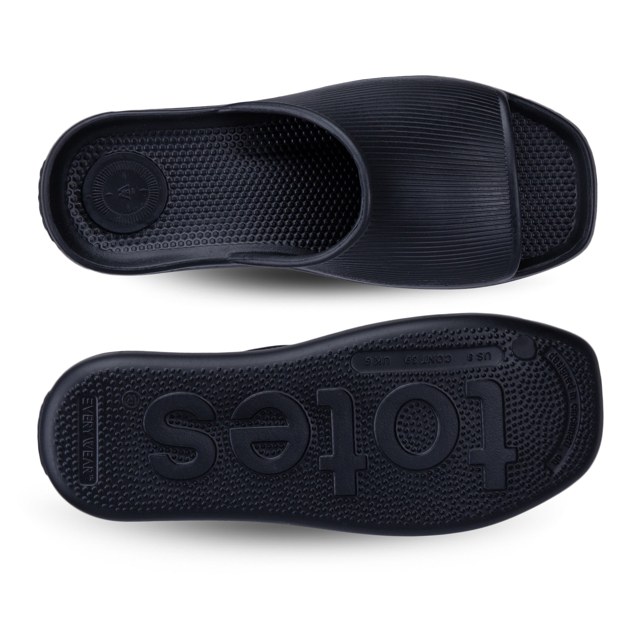 Women's Ribbed Platform Slide - Image 3
