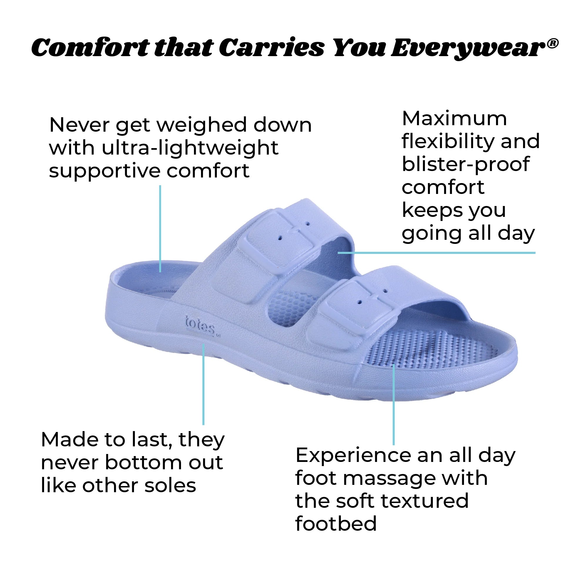 Women's Molded Double Buckle Slide - Image 22