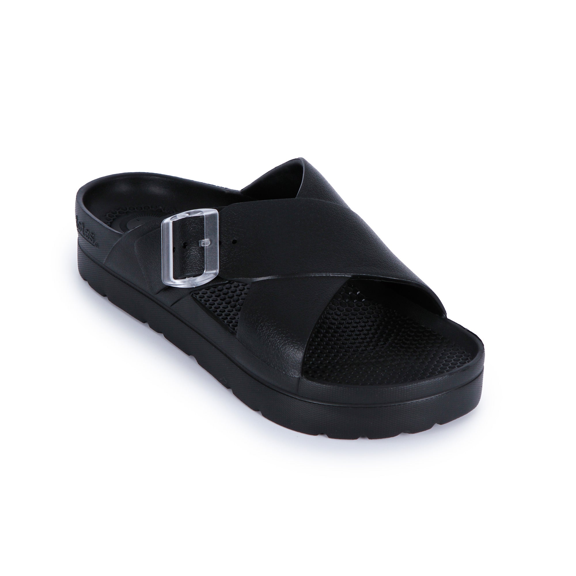 Womens Cross Buckle Slide - Image 13
